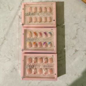 Glamnetic Press On Nails - Goal Digger, Heaven Sent, Vibin’